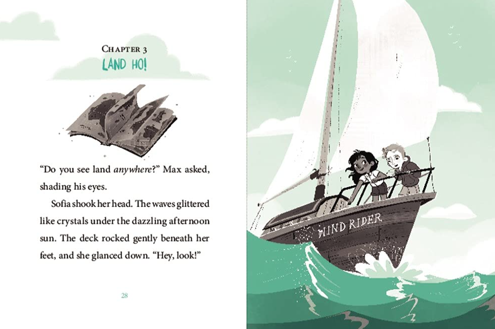 Wind Riders Book Characters Wind Riders #1: Rescue on Turtle Beach – Rolling Rabbit Books