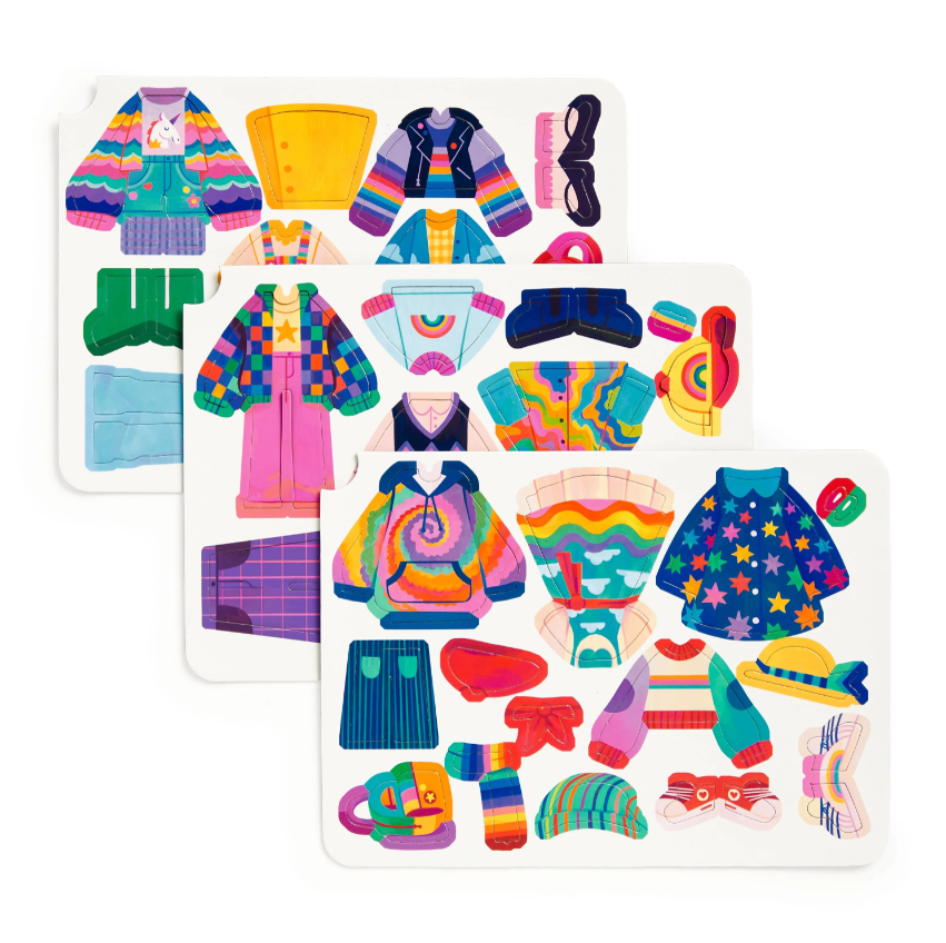 Rainbow Fashion Magnetic Dress-Up Set