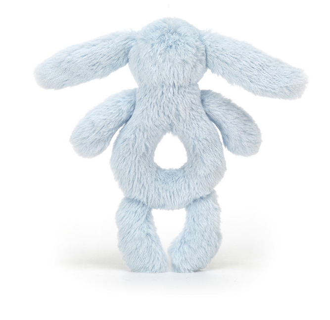 Bashful Bunny Ring Rattle (Blue)