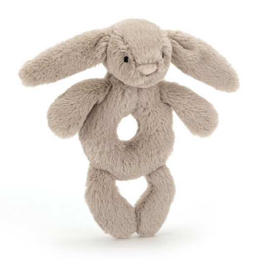 Bashful Bunny Beige Ring Rattle