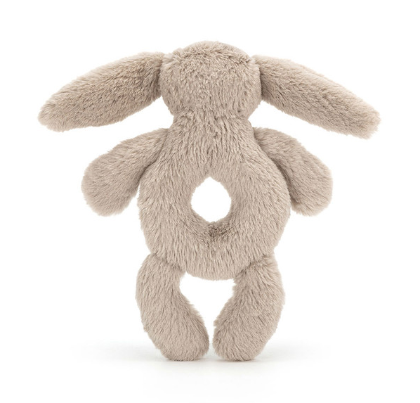 Bashful Bunny Ring Rattle (Beige)