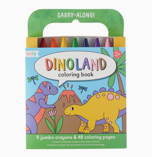 Carry Along Crayon & Coloring Book: Dinoland