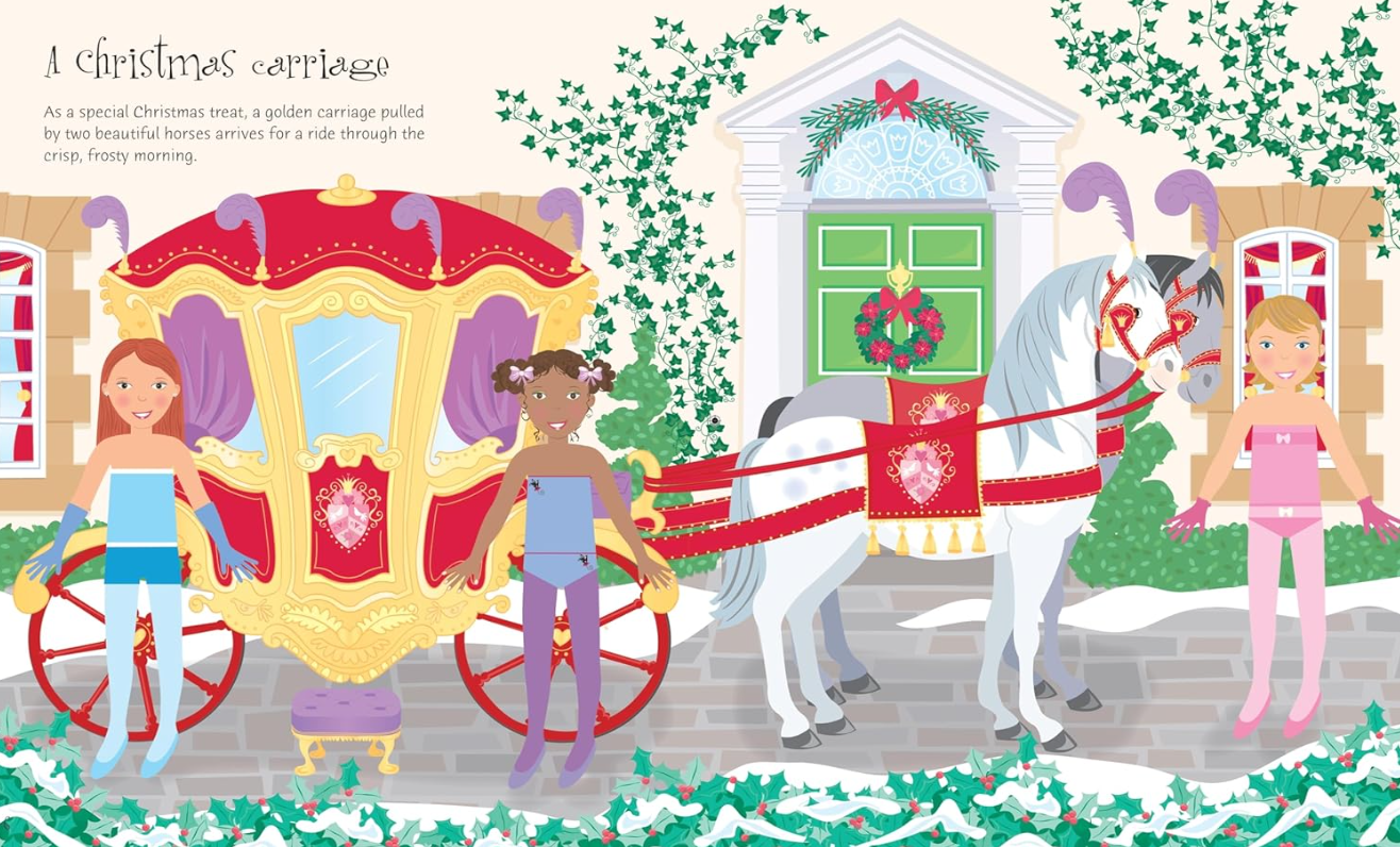Usborne Sticker Dolly Dressing Christmas