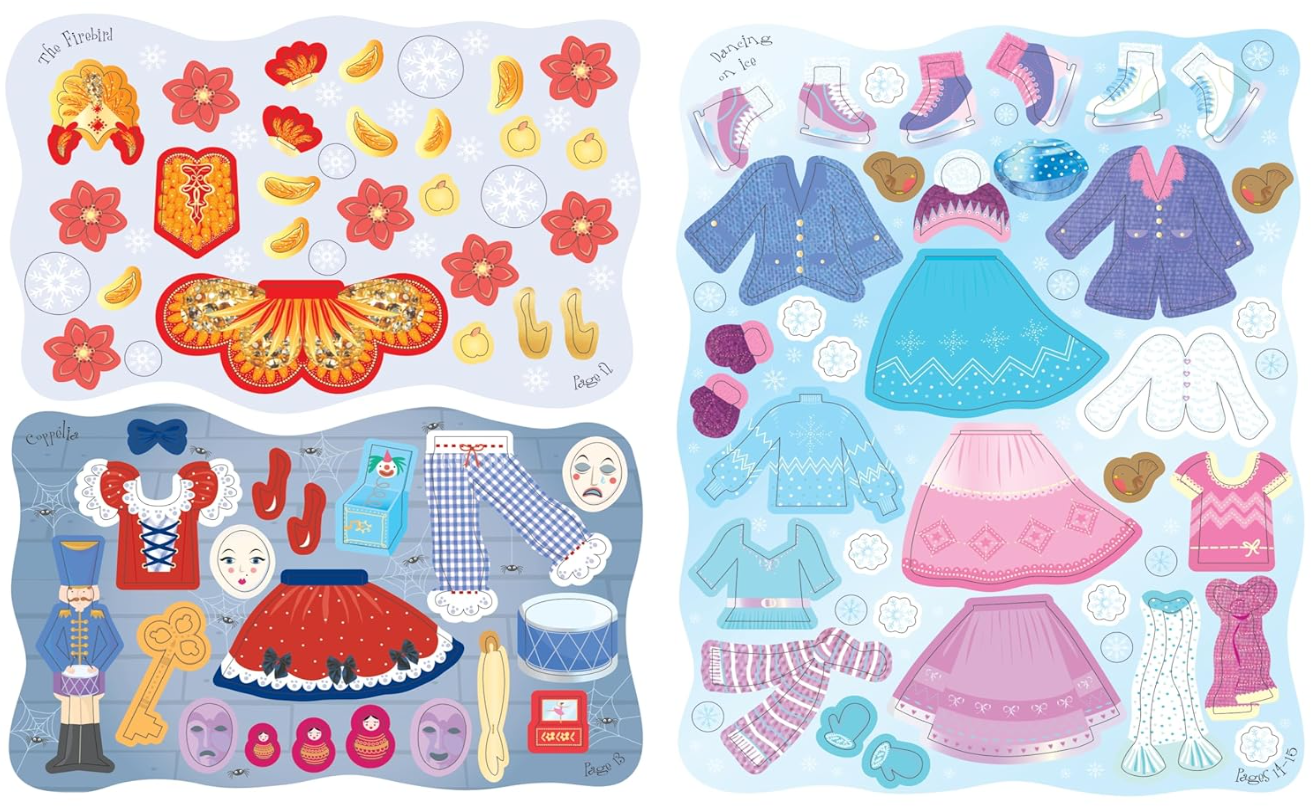 Usborne Sticker Dolly Dressing Christmas