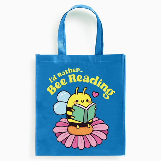 I'd Rather Bee Reading Reusable Tote Bag