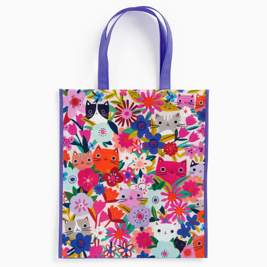 Blooming Cats Reusable Shopping Bag