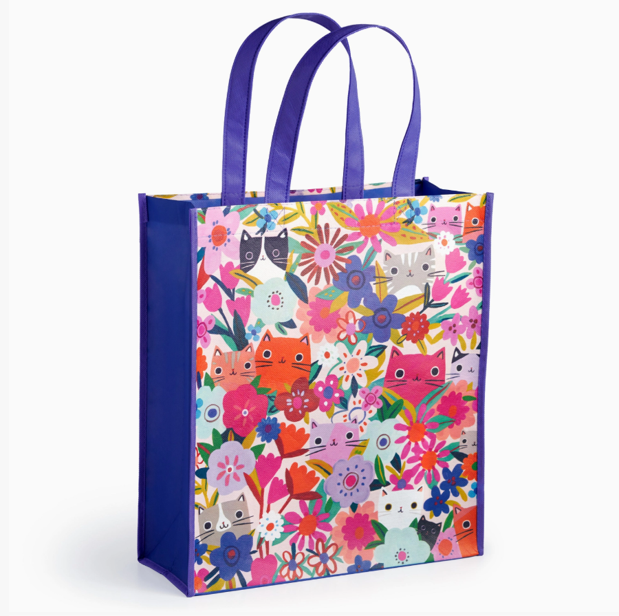 Blooming Cats Reusable Shopping Bag