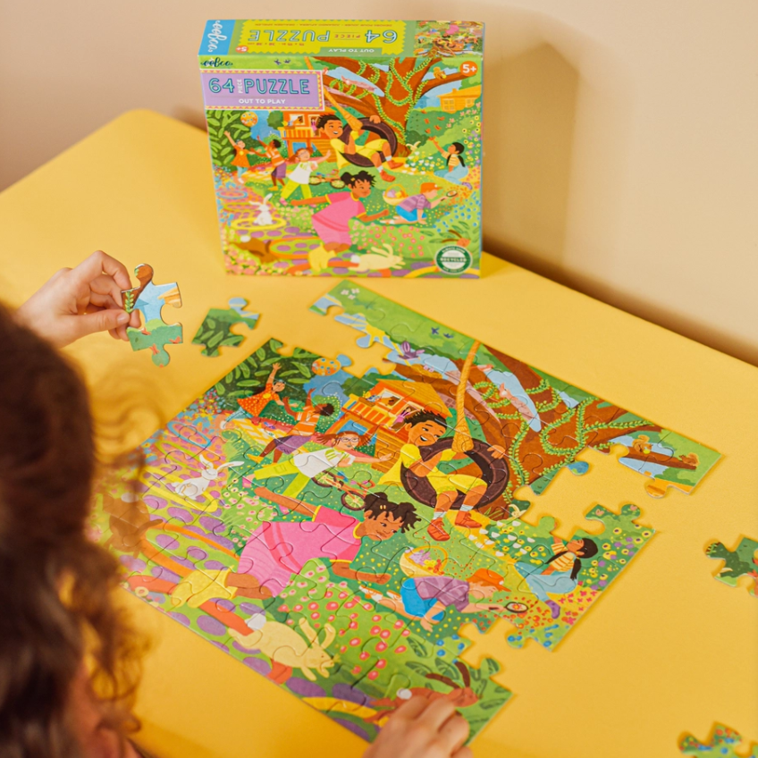 Eeboo Out to Play 64 Piece Puzzle