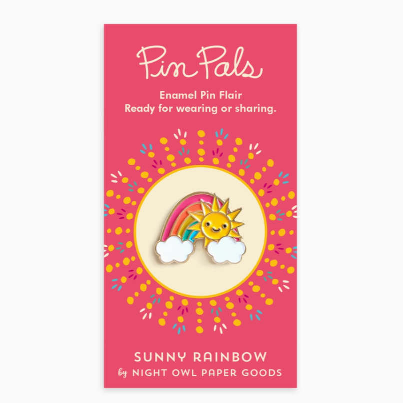 Sunny Rainbow Enamel Pin