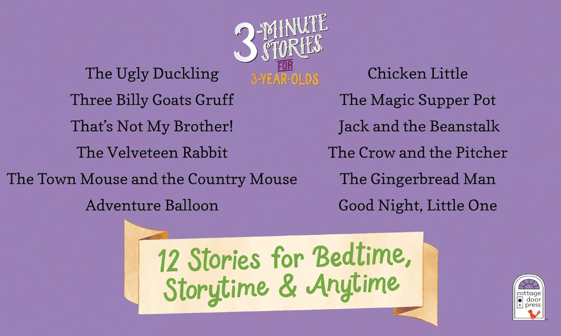 3-Minute Stories for 3-Year-Olds