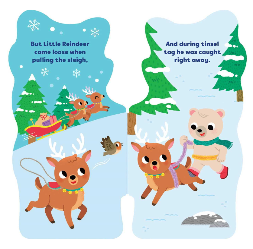 Little Reindeer Shaped Board Book