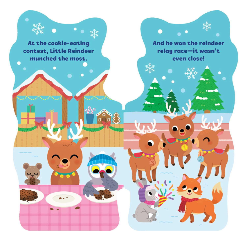 Little Reindeer Shaped Board Book