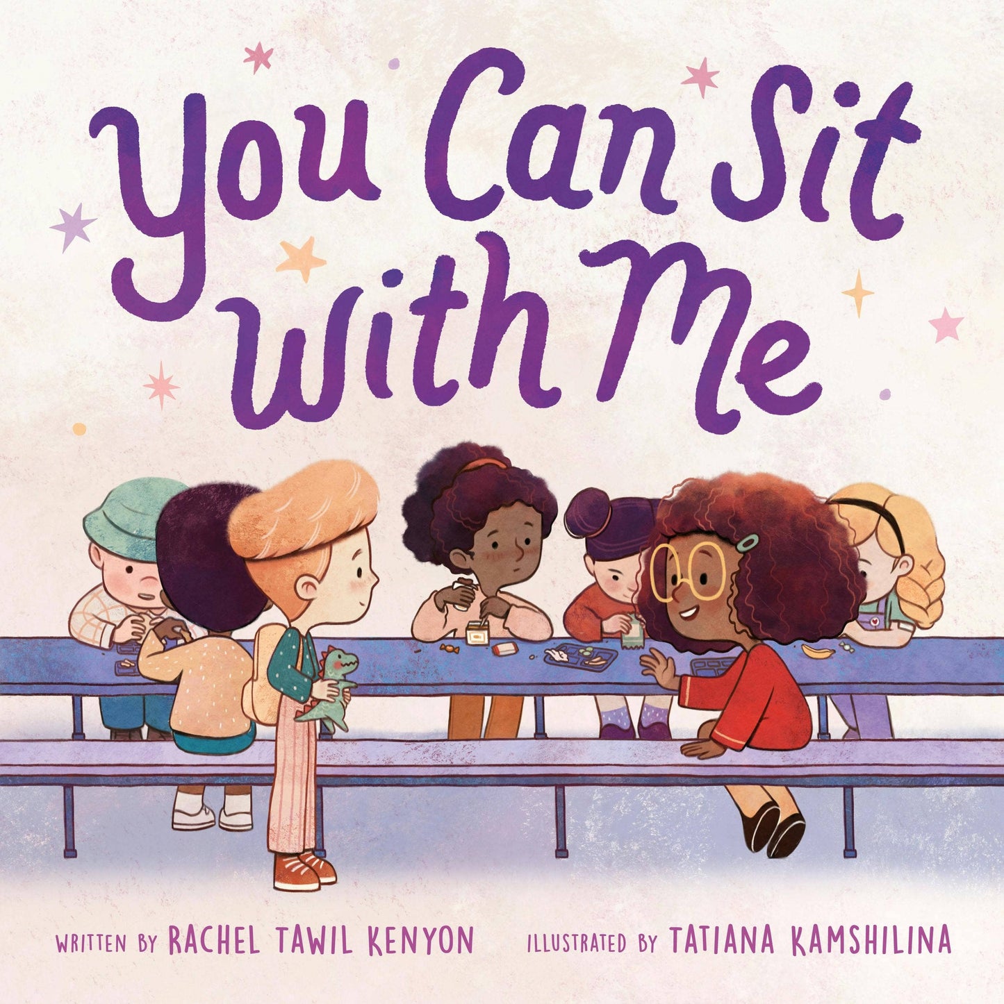 Book cover of 'You Can Sit with Me' with children sitting on a bench.