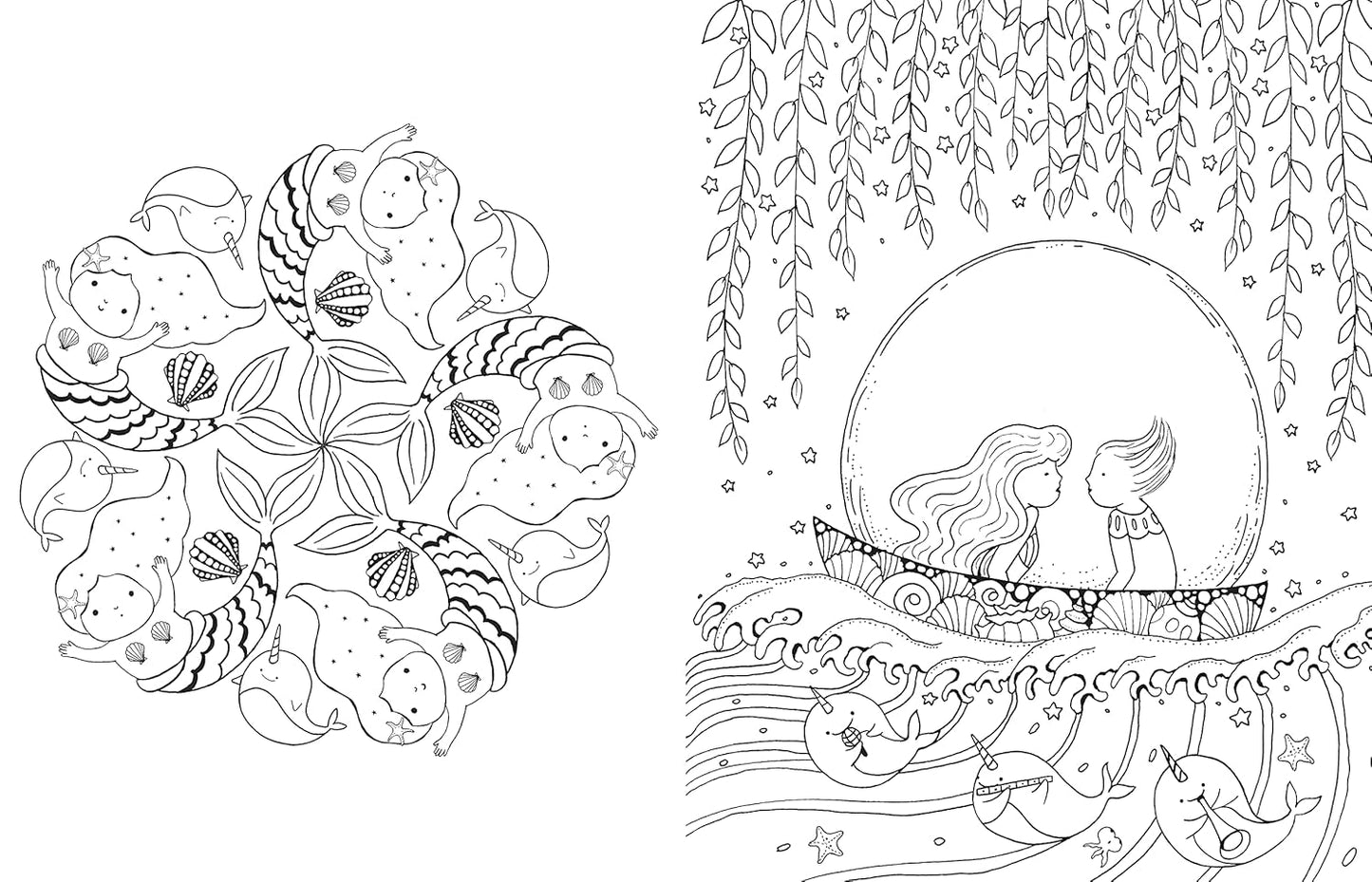A Million Mermaids: Magical Creatures to Color