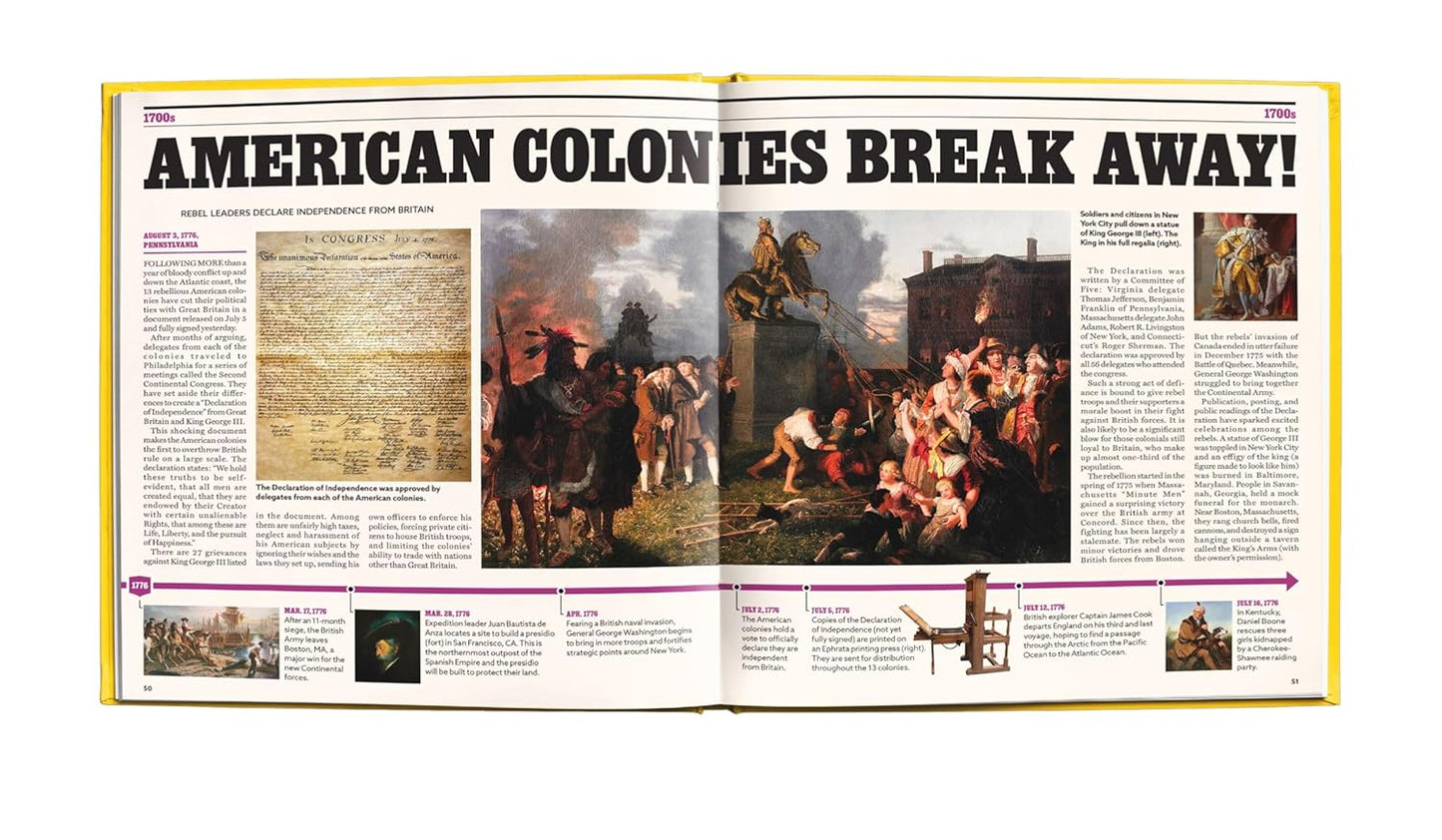 America as It Happened: A Moment-By-Moment Journey Through Time, from Prehistory to the Present Day