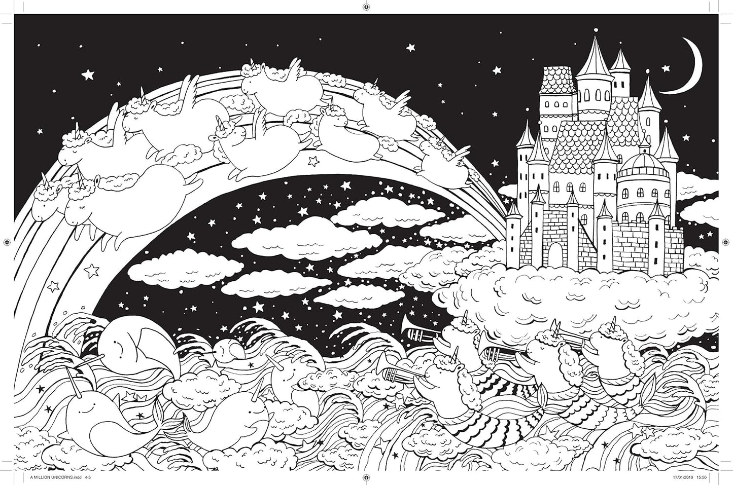 A Million Unicorns: Magical Creatures to Color