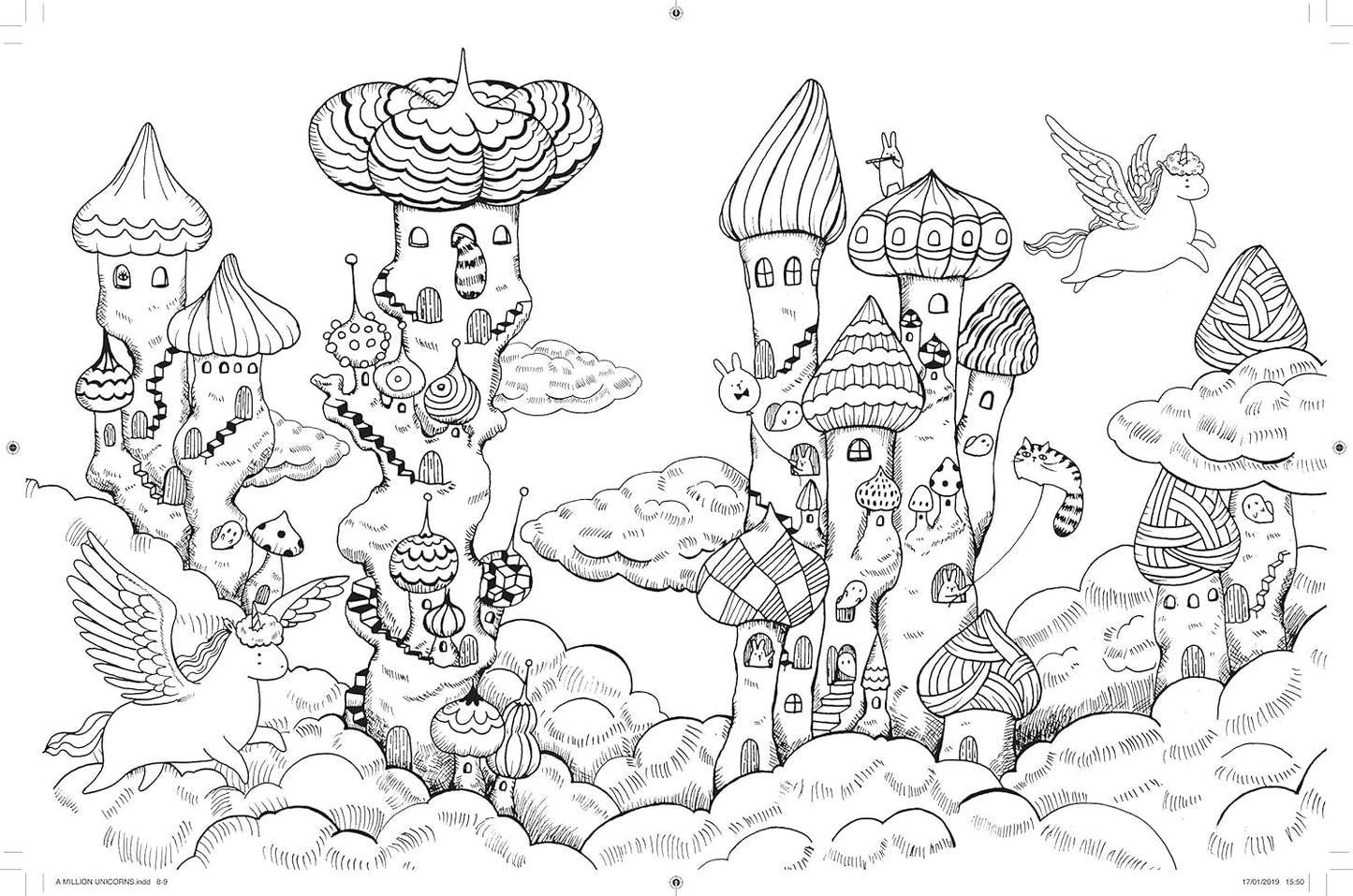 A Million Unicorns: Magical Creatures to Color