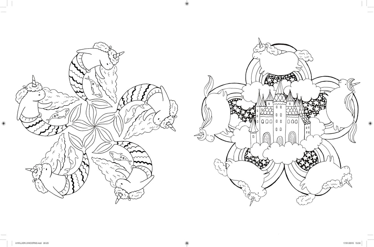 A Million Unicorns: Magical Creatures to Color