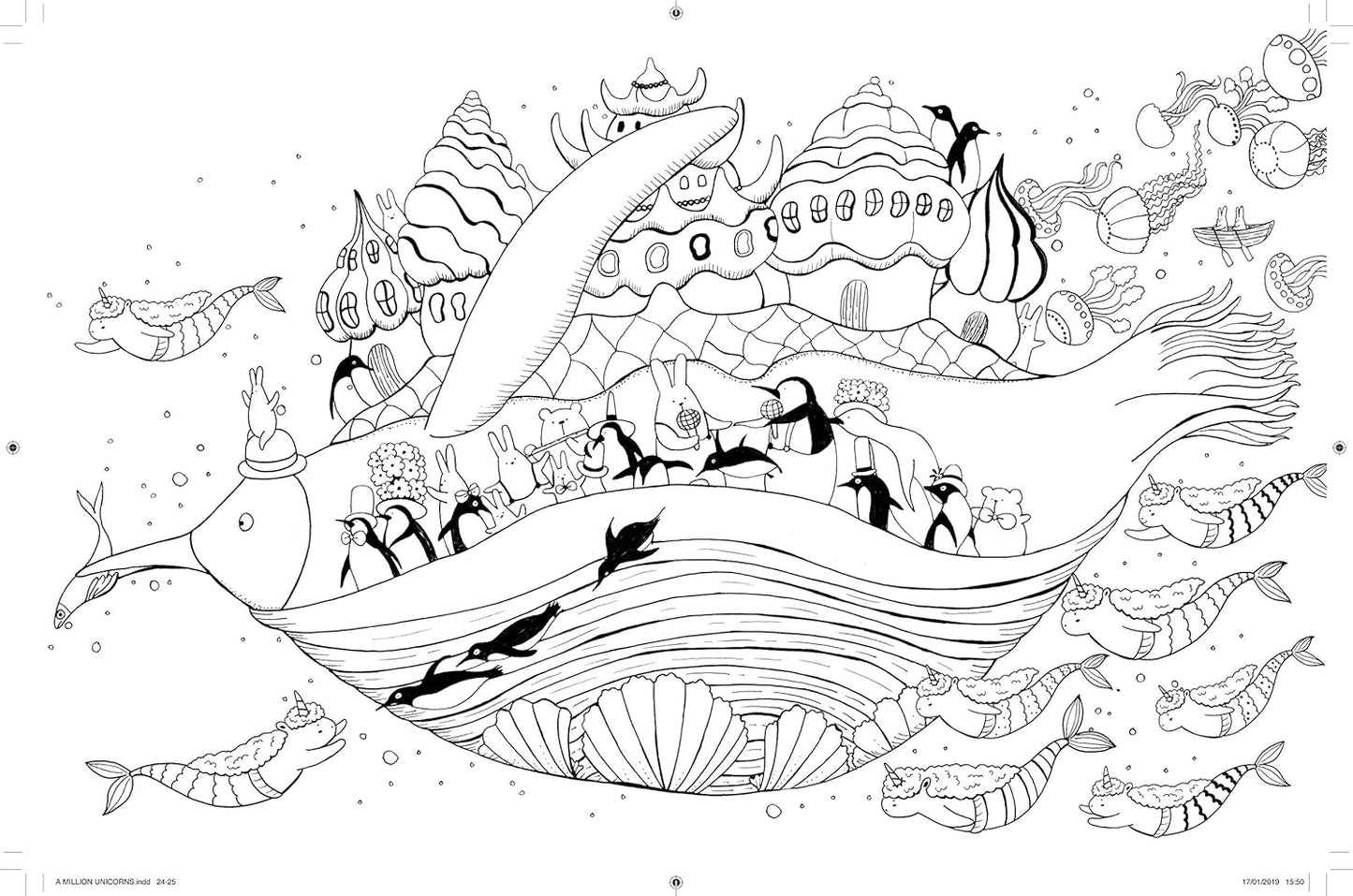 A Million Unicorns: Magical Creatures to Color