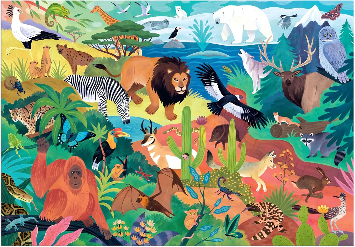 Mudpuppy 100 Puzzle: Animals of the World
