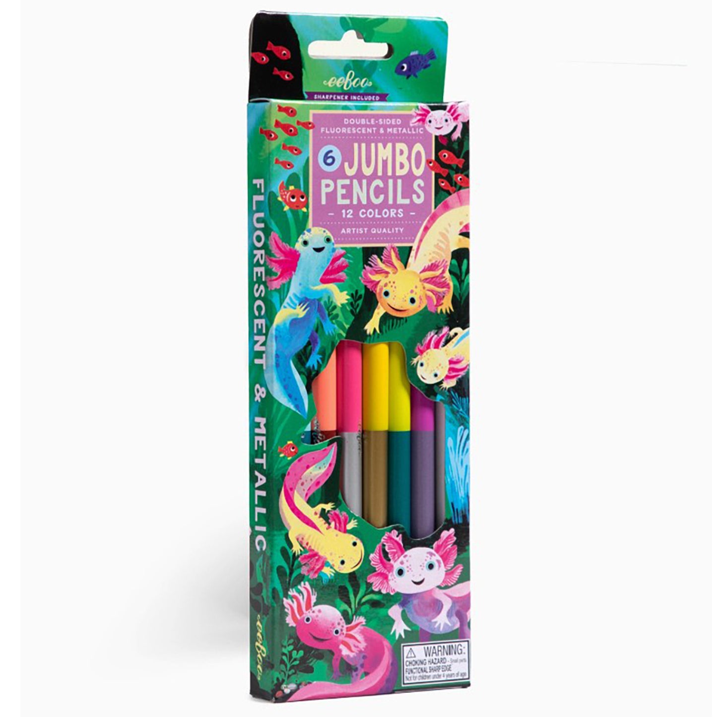 Axolotl Jumbo Double-Sided Pencils