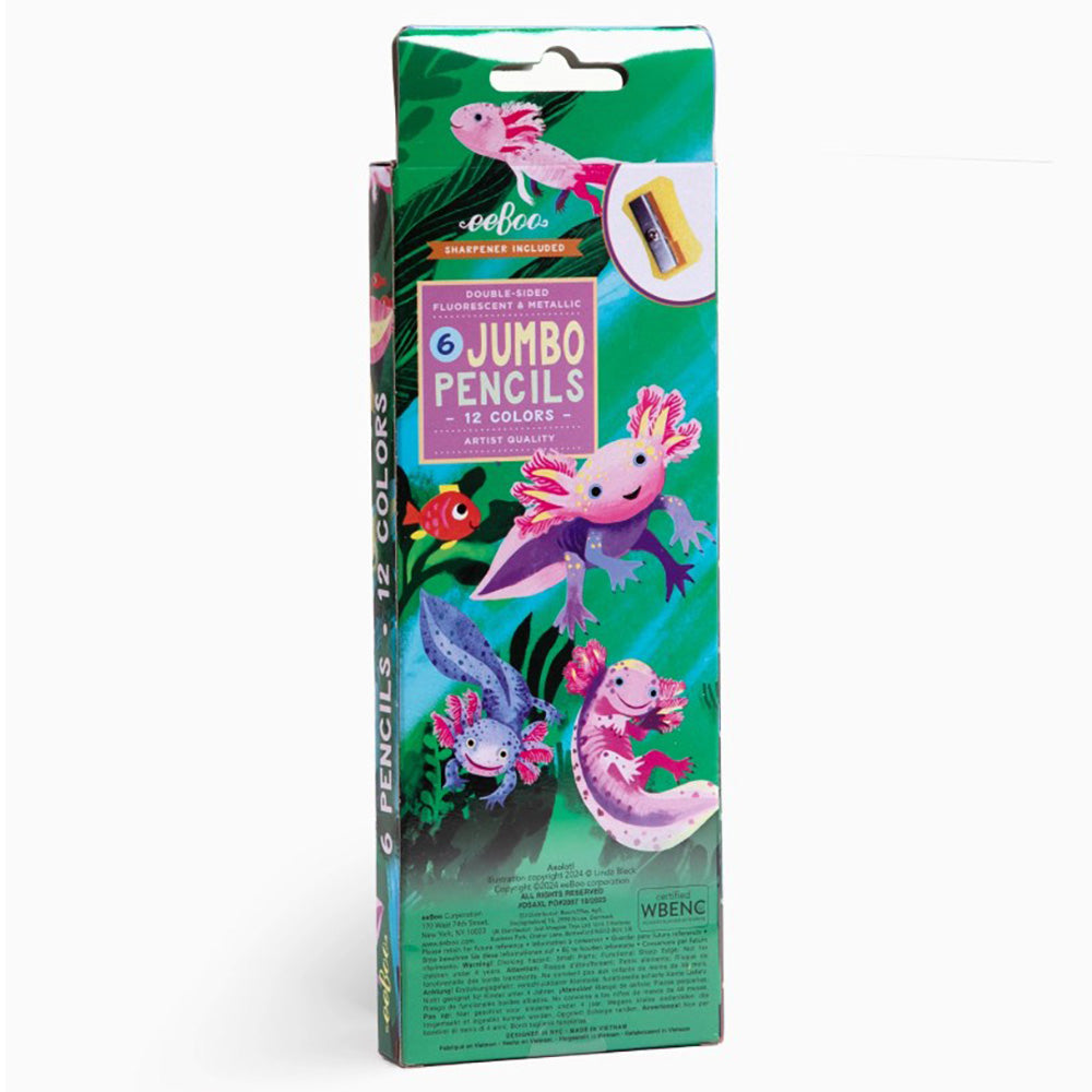 Axolotl Jumbo Double-Sided Pencils