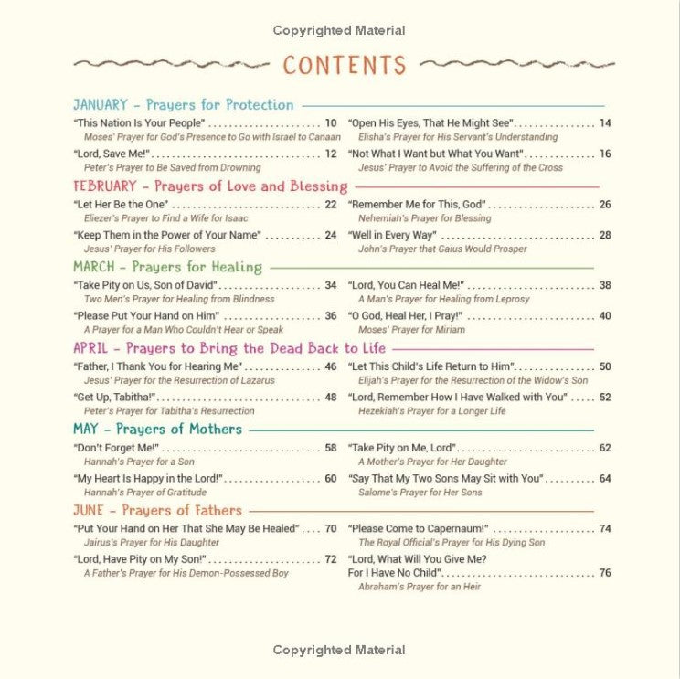 A Year of Bible Prayers: A Treasury of 48 Prayer Stories from God's Word