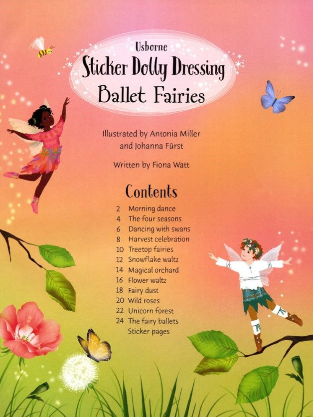 Usborne Sticker Dolly Ballet Fairies