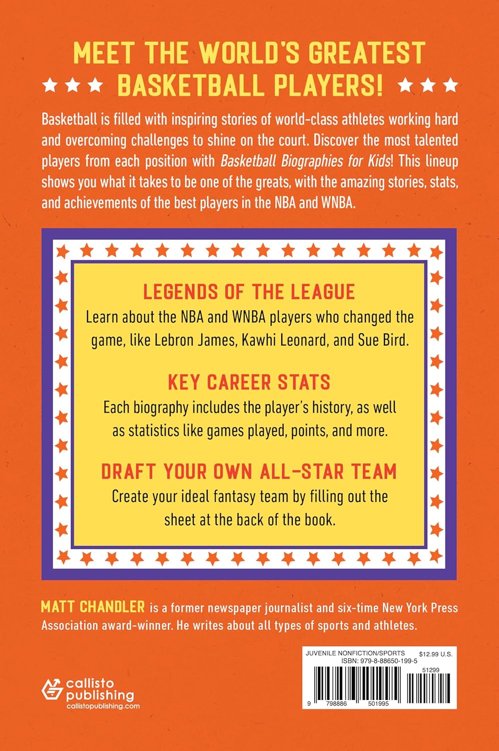 Basketball Biographies for Kids: Stories of Basketball's Most Inspiring Players