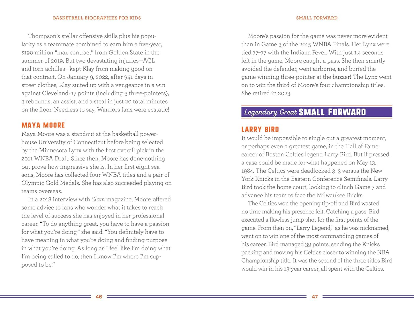 Basketball Biographies for Kids: Stories of Basketball's Most Inspiring Players