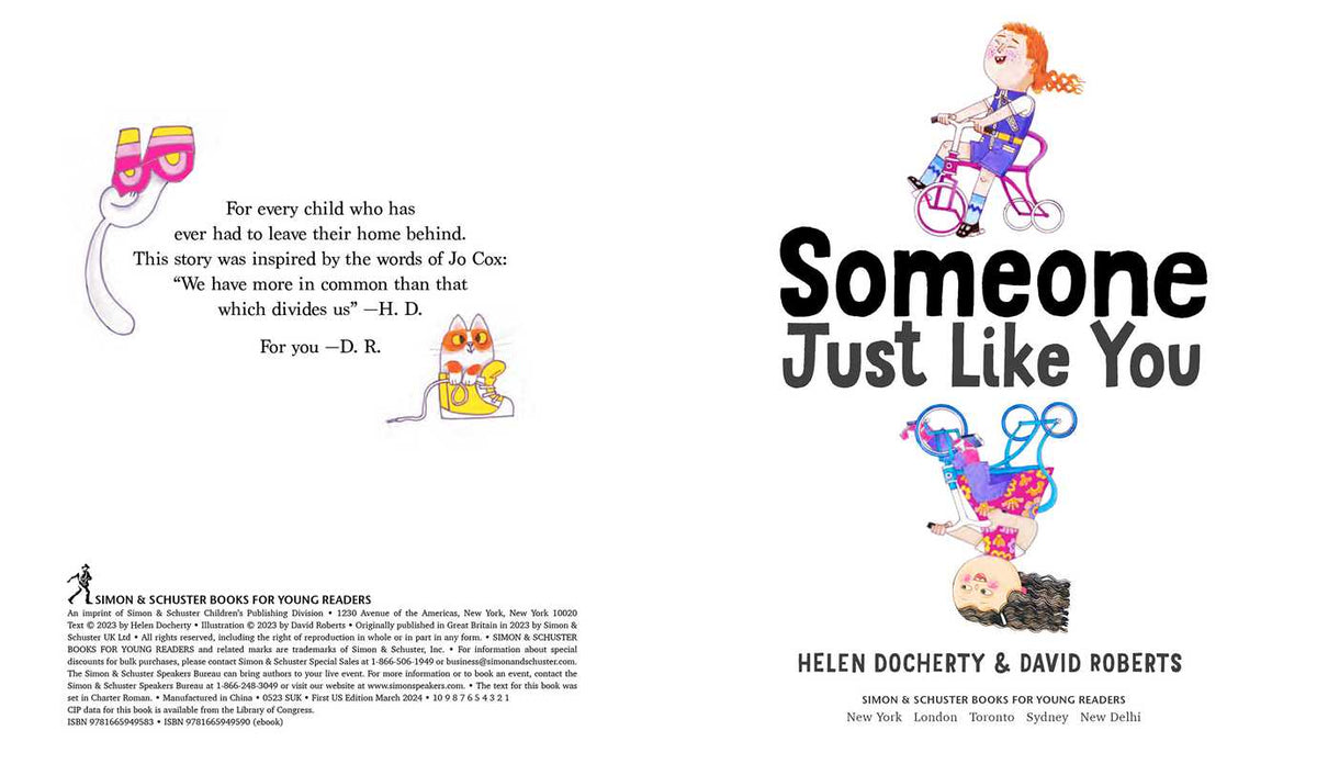 Someone Just Like You by Helen Docherty: Hardcover; 32 pages / English