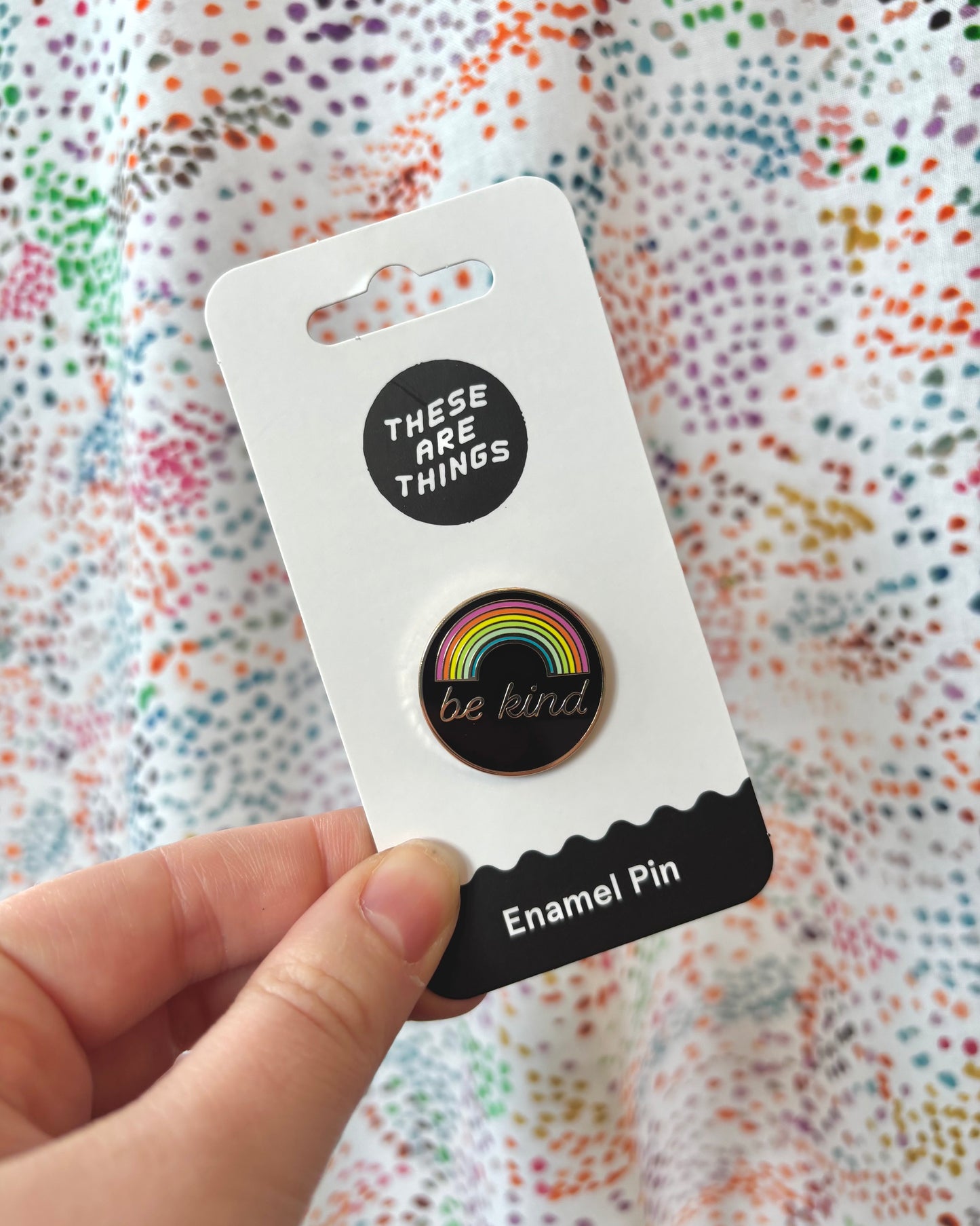 Be Kind Rainbow Enamel Pin