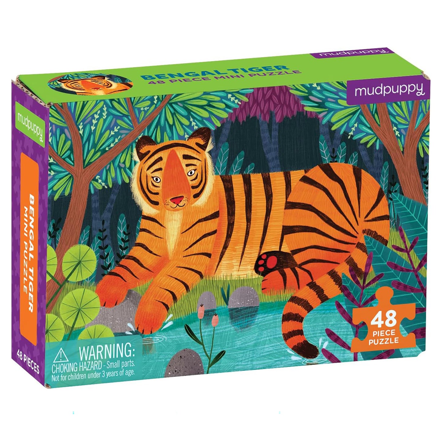 Mudpuppy Mini Puzzle: Bengal Tiger