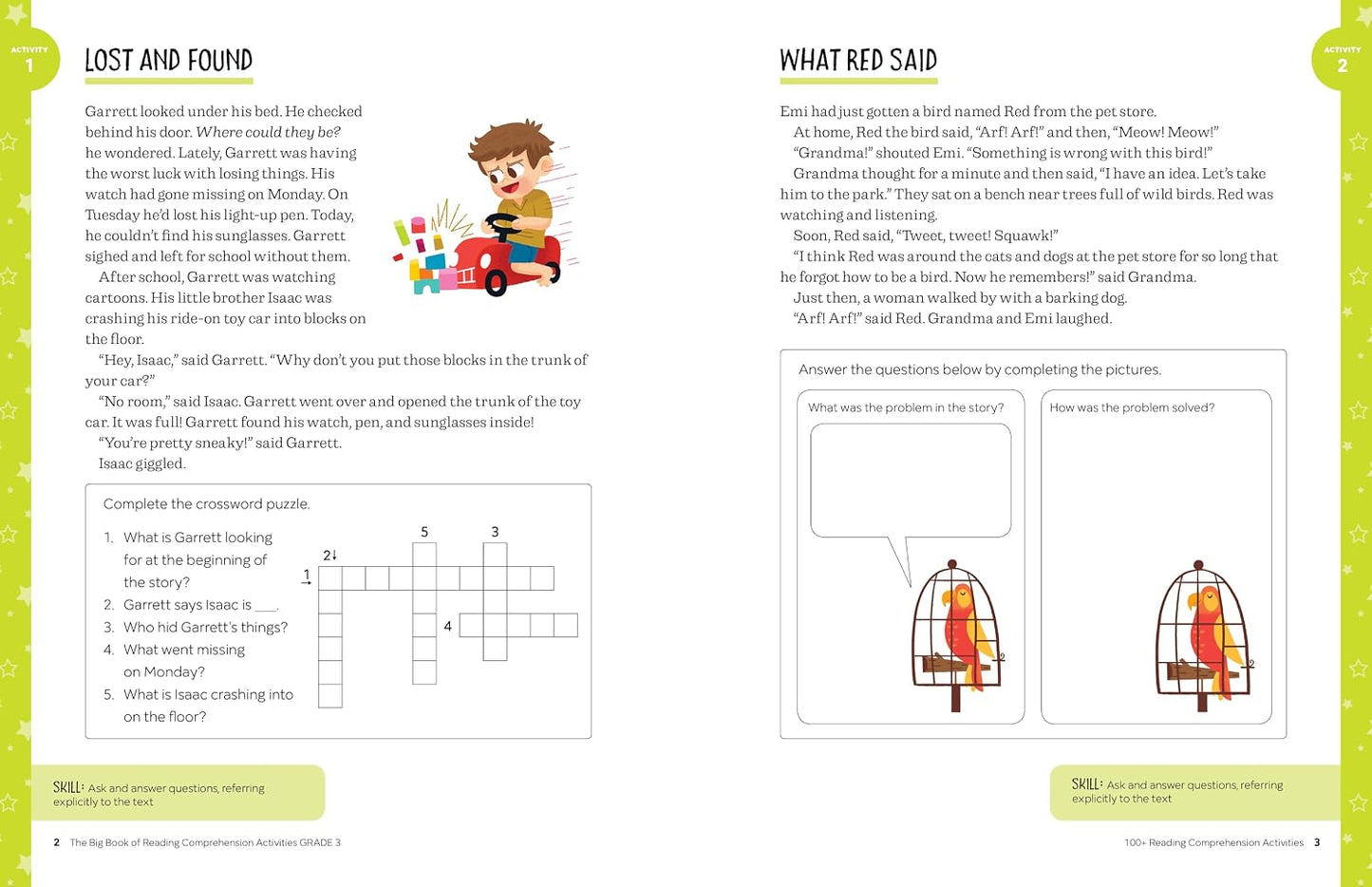 Big Book of Reading Comprehension Activities, Grade 3