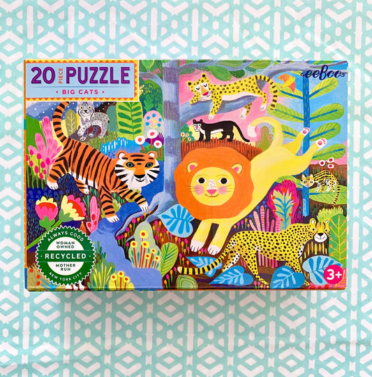 Eeboo Big Cats 20 Piece Puzzle