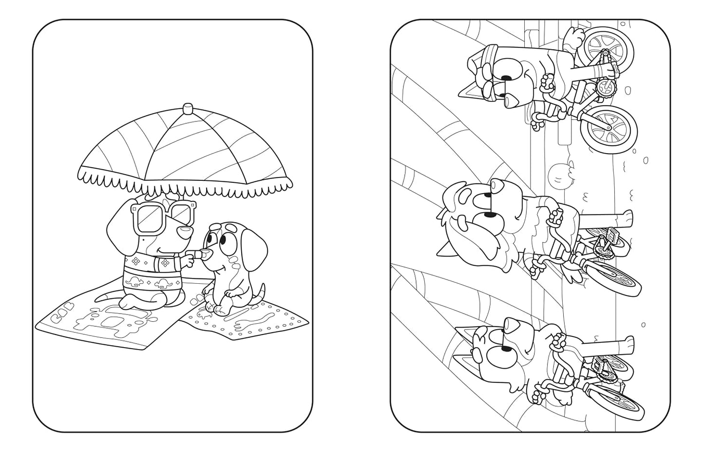 Bluey: At the Beach: A Coloring Book