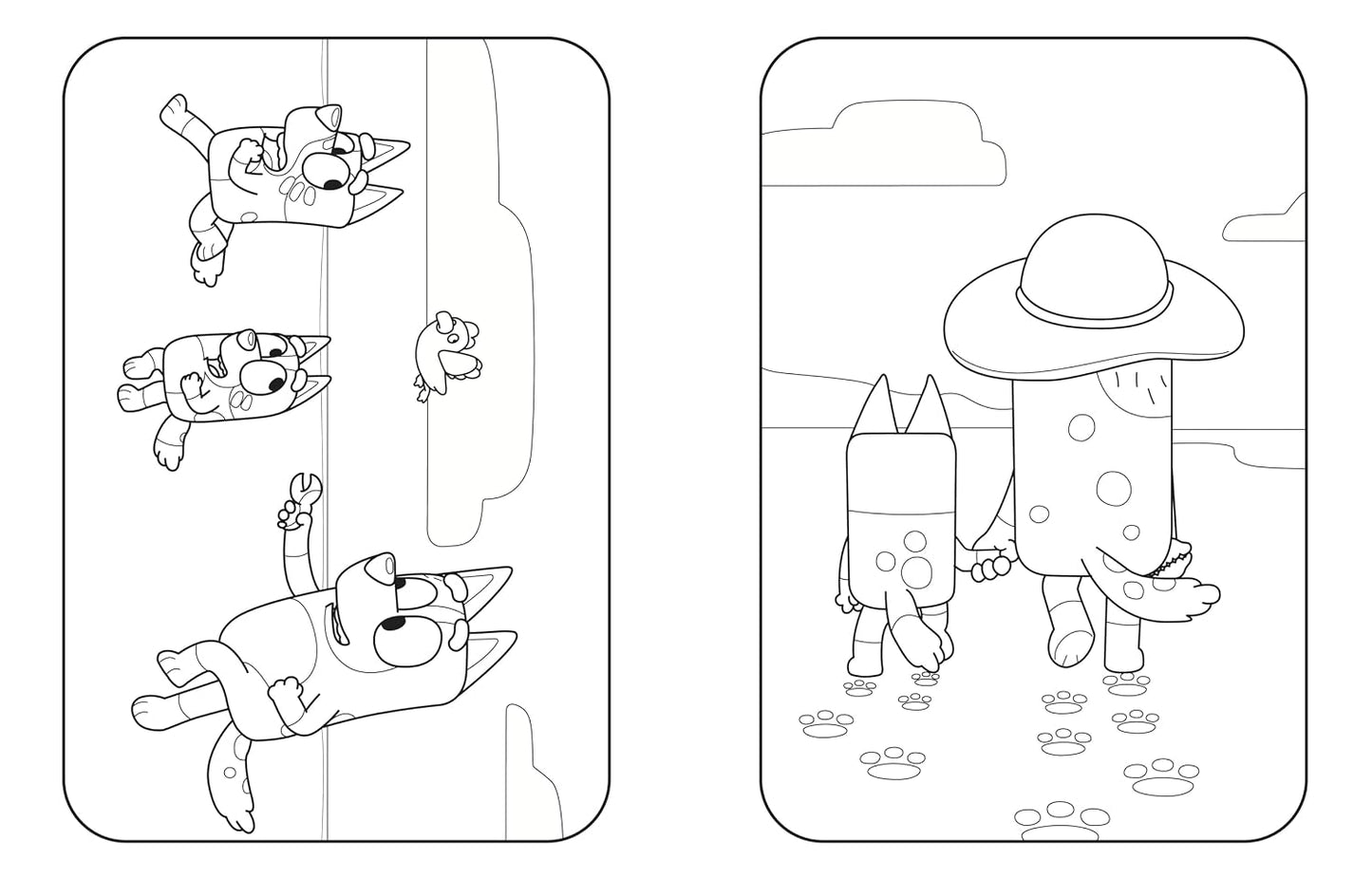 Bluey: At the Beach: A Coloring Book