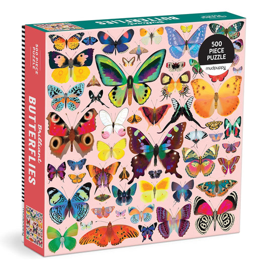 500 Piece Family Puzzle - Brilliant Butterflies