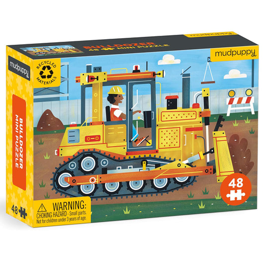 Mudpuppy Mini Puzzle: Bulldozer