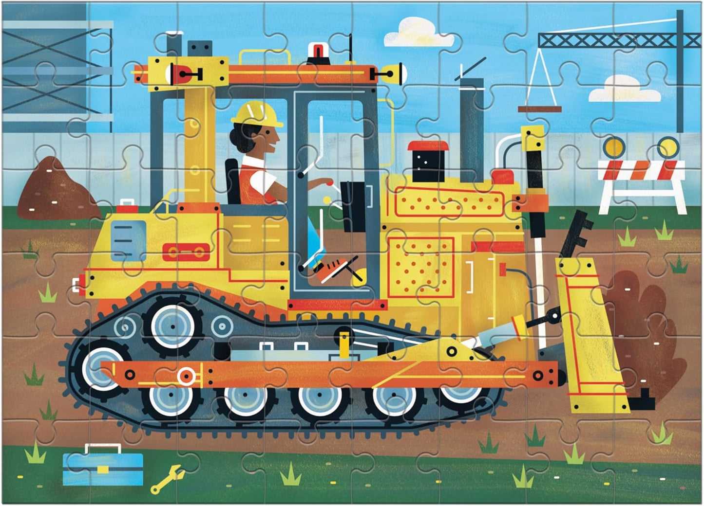 Mudpuppy Mini Puzzle: Bulldozer