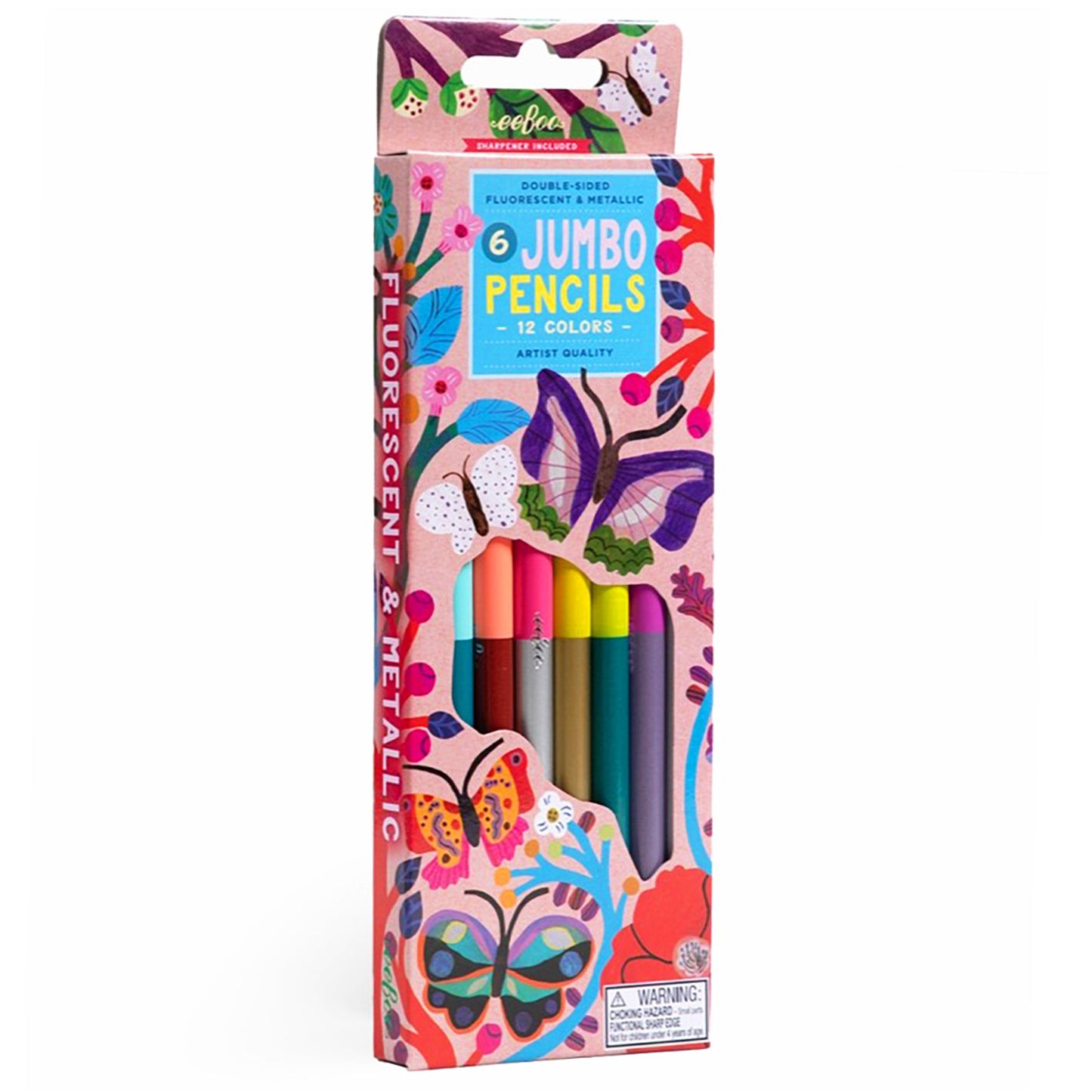 Butterflies Jumbo Double-Sided Pencils