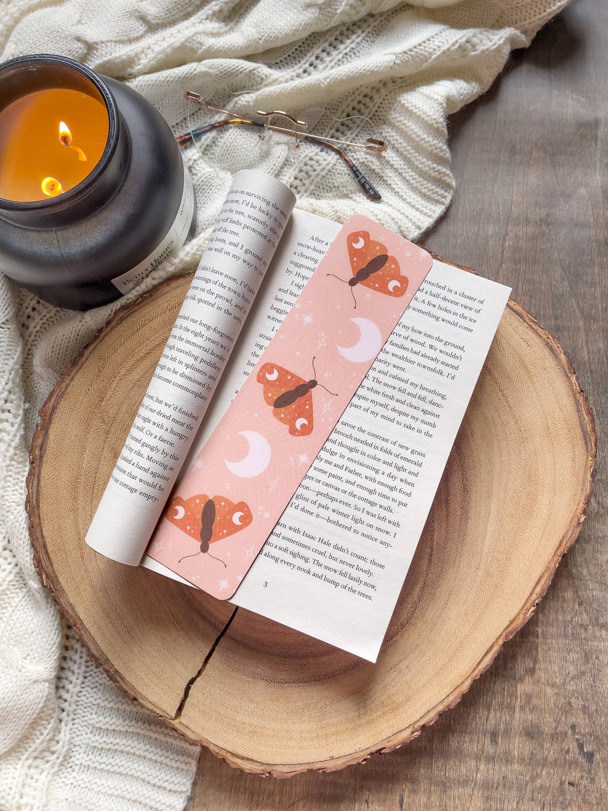 Sunrise Celestial Moths Bookmark