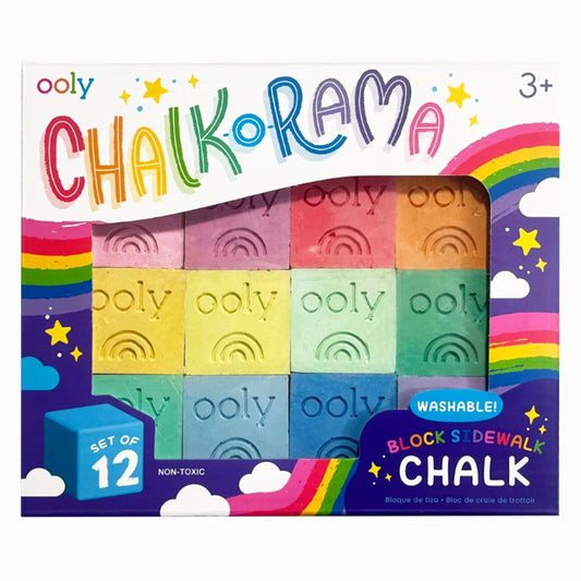 OOLY Chalk-O-Rama Block Sidewalk Chalk
