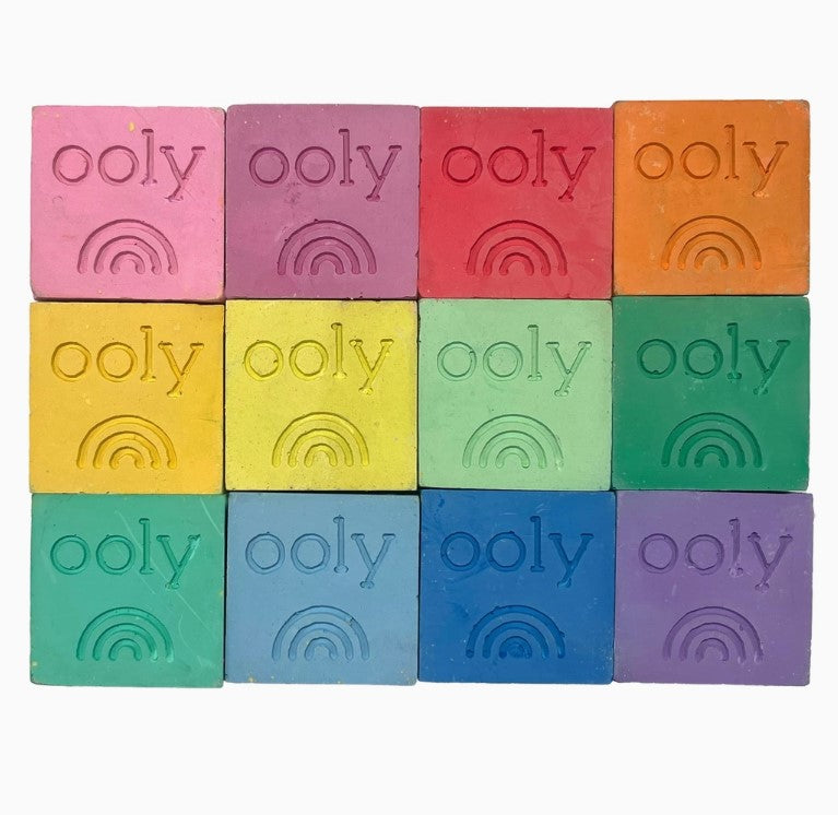 OOLY Chalk-O-Rama Block Sidewalk Chalk