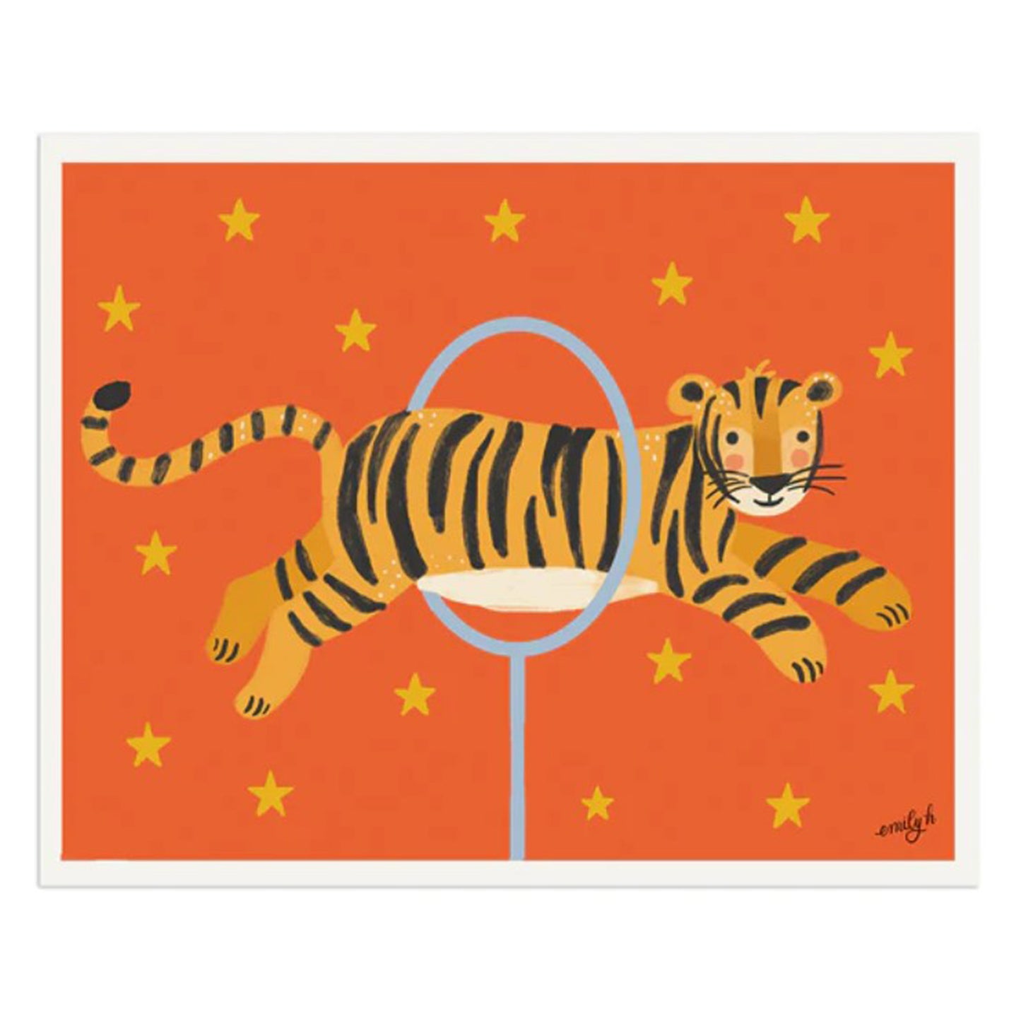 Circus Tiger Art Print