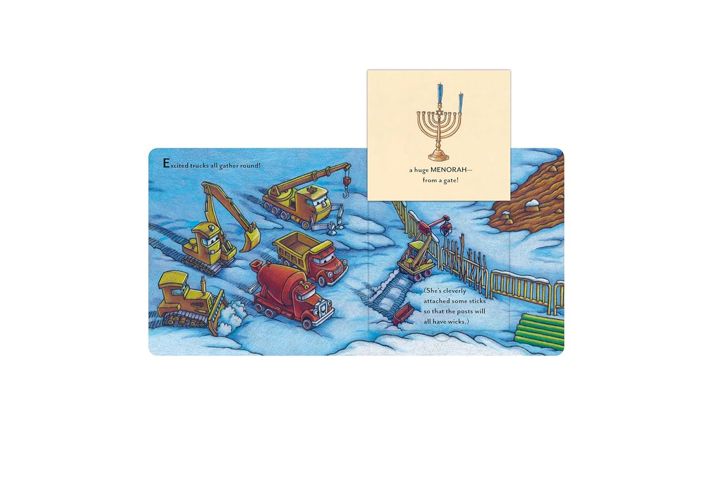 Construction Site Hanukkah Lights