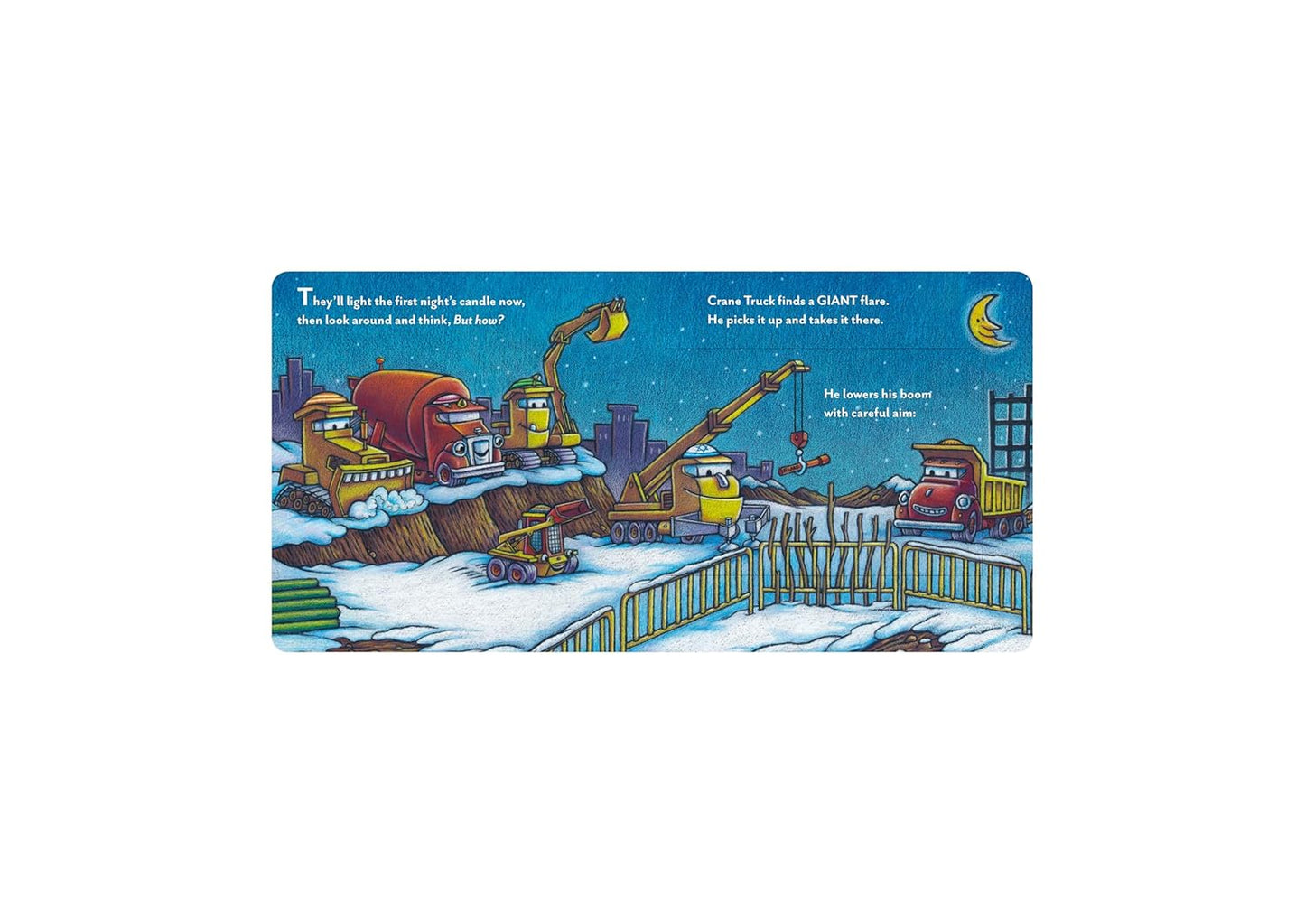 Construction Site Hanukkah Lights