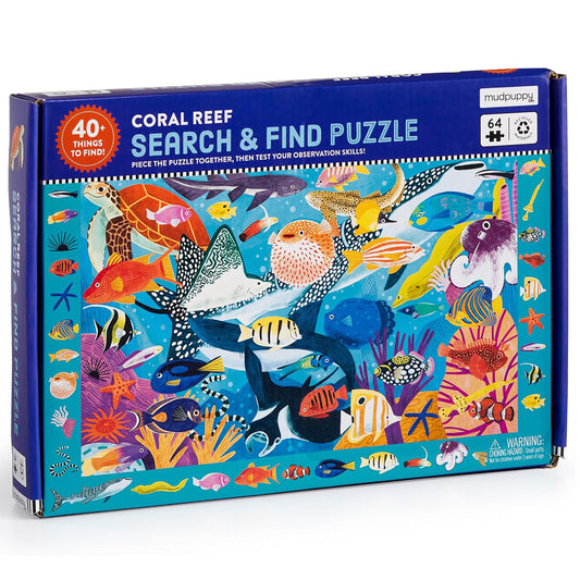 Mudpuppy 64 Piece Search & Find Puzzle: Coral Reef