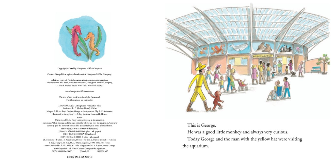 Curious George at the Aquarium