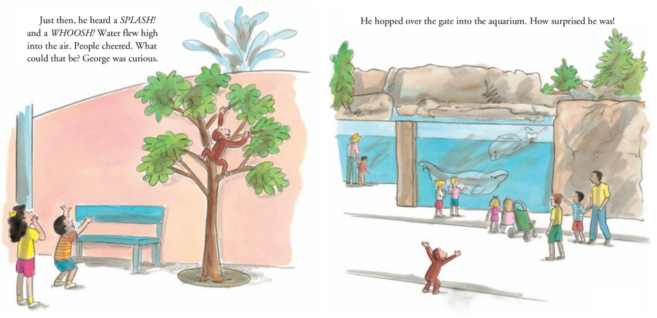 Curious George at the Aquarium